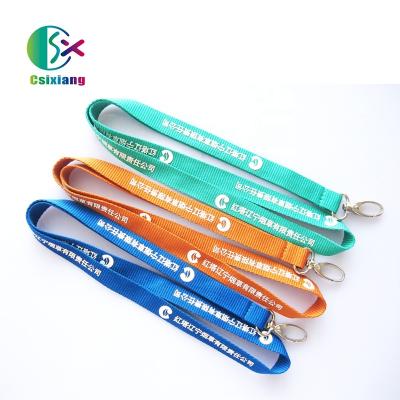 China Nice Custom Cheap Polyester ID Card Lanyards Logo Silk Screen Printing for sale