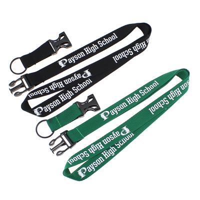 China Cheap Free Sample Stylish Polyester Personalized Simple Custom Silk Screen Printing ID Card Holder Lanyards With Logo for sale