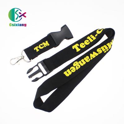 China Wholesale Supplier School Decoration North Face Silk Screen Printing Durable Lanyards With Metal Cut Chinese Polyester for sale