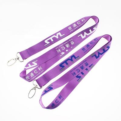 China Custom Eco-Friendly Silk Screen Double Sided Key Chain Security Lanyard With Logo Custom Lanyard Card Holder Nylon Polyester Sublimation Printing for sale