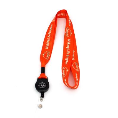 China Hot Sale Eco-friendly Easy Buckle Hot Sale Factory Letter Logo Printing Key Neck Strap Stretchy Lanyard for sale