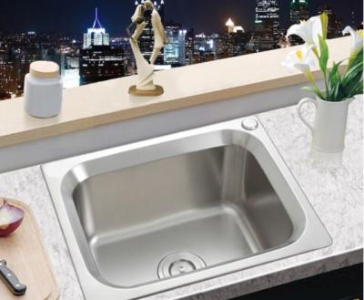 China Without Faucet Best Selling Stainless Steel Press Kitchen Sink Single Bowl RV Sink Kitchen for sale