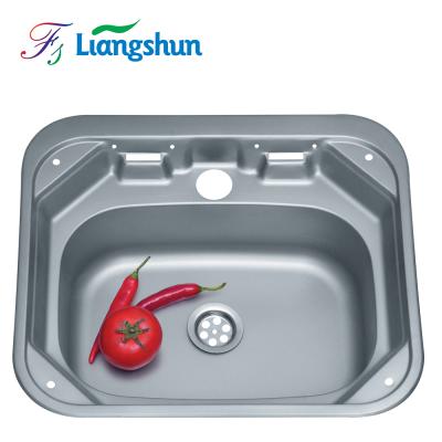 China With Faucet K-4237 China Factory Wholesale Single Bowl Use On Car Home Kitchen Stainless Steel Sink for sale