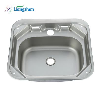 China Without Faucet LW-4237 Nano Finished RV Caravan Camper Wallmount SS Folding Hand Wash Kitchen Sink en venta