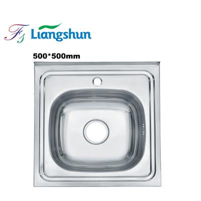 中国 Without Folding Small Size Single Sink Kitchen Sink Wash Caravan Faucet LW-4237 Camper Stainless Steel 販売のため