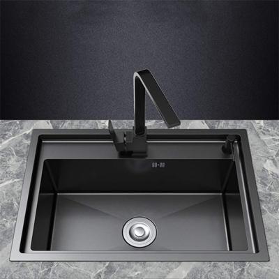 中国 Sinkee black nano free faucet modren kitchen sink Canton Foshan Zhongshan handmade stainless steel sink 販売のため