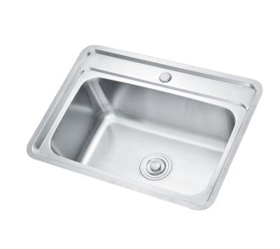 Cina Without Faucet LW-6248 Above Mounted 24x19 Inches Square Sinks Kitchen And Bathroom Single Bowl RV Sink Bowl in vendita