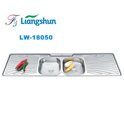 中国 LW-18050 Kitchen Corner Faucet LW-18050 Large Size Kitchen Corner Bowl Drainer Sink Without Stainless Steel 販売のため