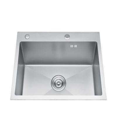 China Without Faucet Size 60x45 Mini Corner Single Bowl Modern Kitchen Stainless Steel Handcrafted Sinks Te koop