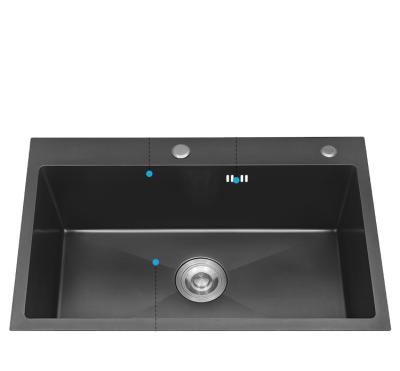 Cina Modern Stainless Steel Farmhouse Kitchen Sink Handmade Brushed Double Bowl Above Sink in vendita