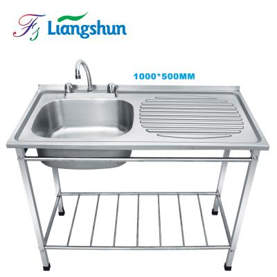 Cina With Faucet K-10050 Restaurant Kitchen Sink Commercial Stainless Steel Sink Washing Sink in vendita