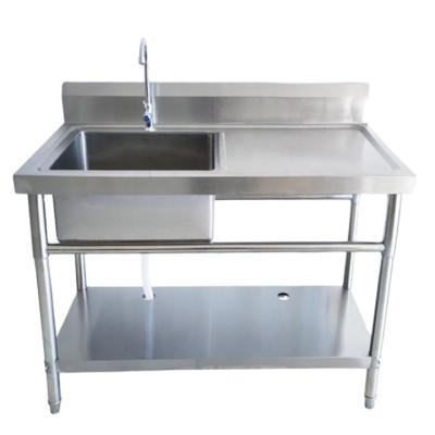 중국 With Faucet 201/304 Stainless Steel Kitchen Sink 1 Compartment Stainless Steel Commercial Sink 판매용