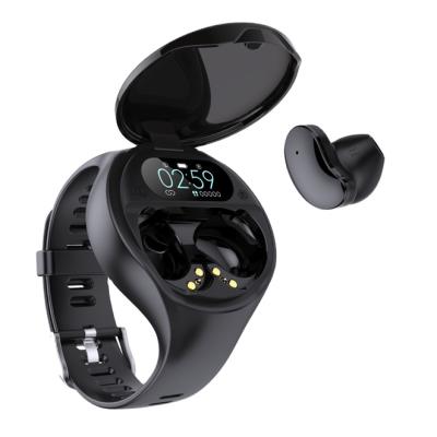 China new 2021 high quality Newly In-ear best-selling fashion watch earphone TWS with Blooding monitoring and TWS camera remote earpiece for sale