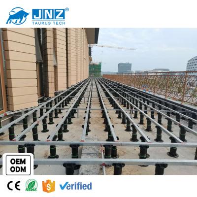 China JNZ factory wholesale outdoor wpc decking tile easy to adjust plastic pedestal floor support pedestal for sale