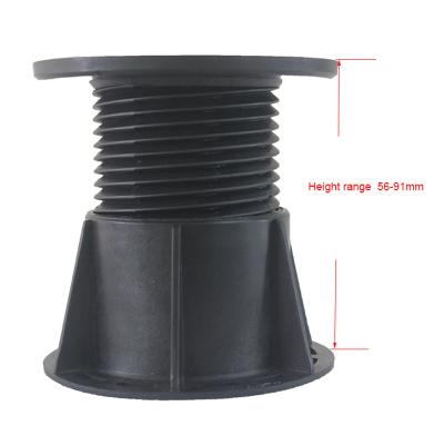 China Paver Easy Support Installation Adjustable Plastic Pedestal For Decking And Tiles for sale