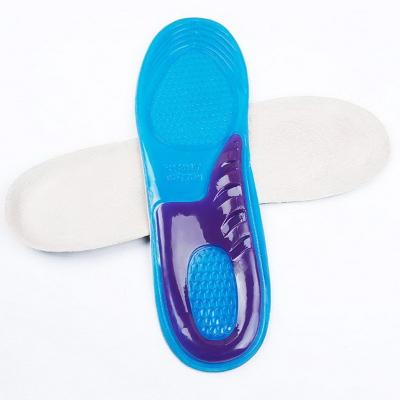 China Silicone Sports Silicone Insole Anti Slip Gel Massaging Insole For Women Men for sale