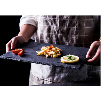 China Household Disposable Items Stone Slate Pizza Dish for sale