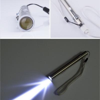 China Mini USB Penlight Industrial Rechargeable Pocket LED Illuminated Surgical Torch with Stainless Steel Clip for Pharmacist Gift for sale