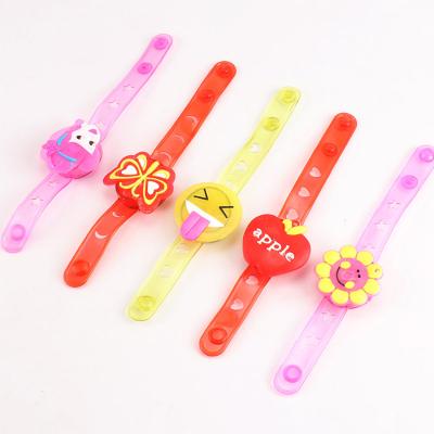 China Entertainment Toys Christmas Hot Sale LED Luminous Colorful Pumpkin Glitter Wristband Silicone Wrist Led Wristband Bracelet for sale