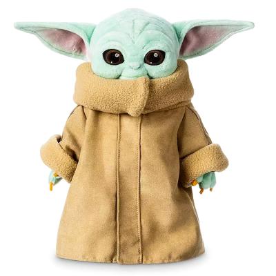 China Cartoon Toy Wholesale Grogu 25CM/9.8 ADVANCE Plush Toy Stuffed Doll Toys Dark Brown Baby Yoda Mandaloria Baby Yoda for Kids Gift for sale