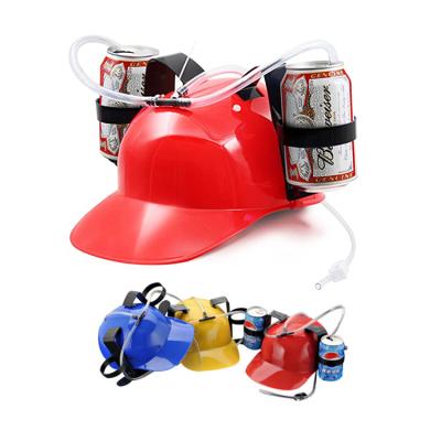 China 2021 Straw Holder Hard Hat Adjustable Hottest Barred Beer Game Party Game Beer Single Soda Box for sale