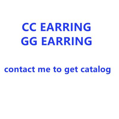 China Fashionable luxury women's double g cc Channel brand earrings circle earrings necklace inspired designer Jewelry Wholesale Women for sale