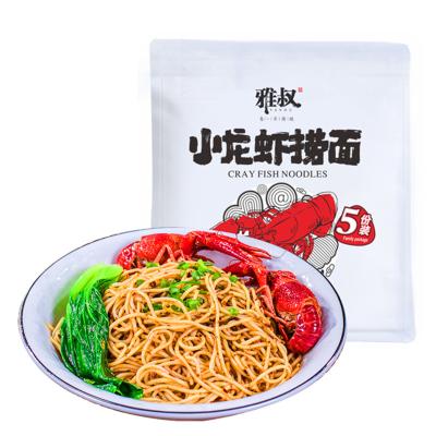 China 725g Natural (5 Pack) Crawfish Crab Flavor Fried Instant Noodles Convenient Ramen Noodles Fast Food for sale