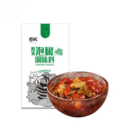 China Cooking sour pepper sauce in Yashu 200g meat for home cooking dishes for sale