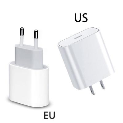 China Mobile Phone 20W AU EU USA R-U Palladium USB Fast Charging Type C Charger For iPhone 12 8 X XS XR 11 pro 8plus max 11pro for sale