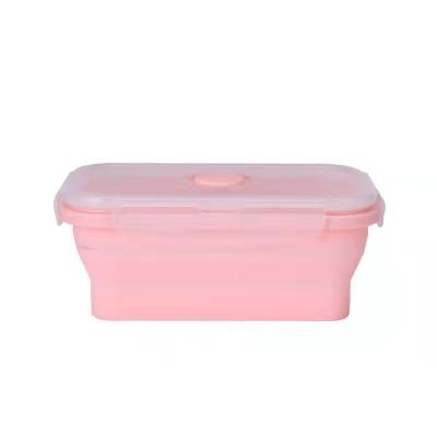 China Foldable Collapsible Silicone Food Storage Container Kitchen Silicone Bowl Set Microwave Kids Bowls Freshness Keeping for sale