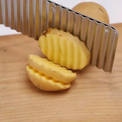 China Sustainable Ply Cutter Wave Potato Chip Slicer Stainless Steel Crinkle Slicer for sale