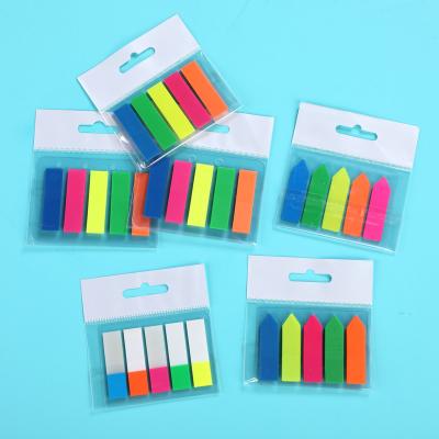 China Self Adhesive High Quality Programmable PET Sticky Notes, Neon Color PET Page Marker, PET Index for sale