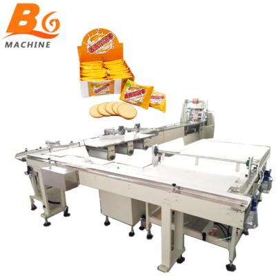 China Automatic Food Bread Rusk Flow Line Packing Machine Packing Machines for sale