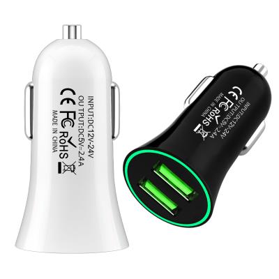 China Led Light 2.1a Led Dual Port USB Car Charger Light USB Car Charger for sale