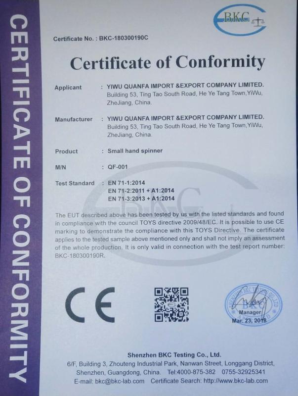 CE - Yiwu Quanfa Import & Export Company Limited