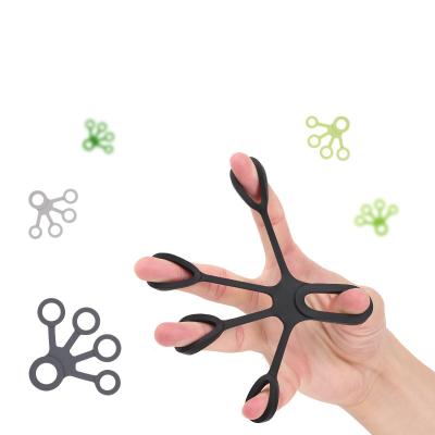 China Custom Logo Finger Exercise Gym Multi Functional Silicone Hand Grip Strengthener Wholesale for sale