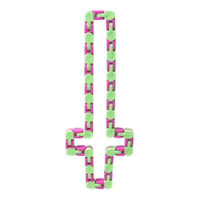 China Parent-Child Interactive Wacky Ways Break and Click Shaky Person Toys Kids Autism Snake Puzzles Classic Sensory Toy for sale