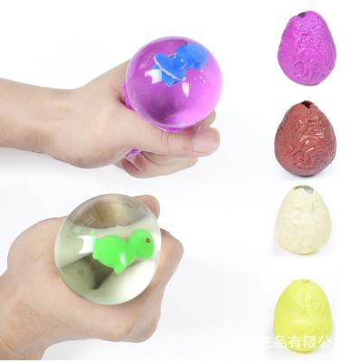 China New Strange Weird Children's Toys TPR Duct Relief Dinosaur Eggs 4 Kinds of Color Bead Squeeze Toy for Kids Toys for Kid Children for sale