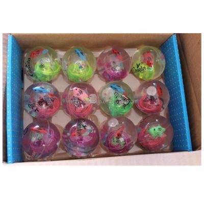 China Sports Toy Led Plastic Water Ball Bounce Ball Light Flashing Toys Small for sale