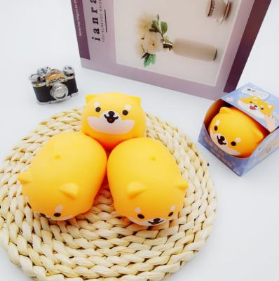 China Funny Educational Toy Hot Selling TPR Shiba Inu Dog Trained Toy Stress Relief Toys Reduced Squeezable Softly Cute Animal Sensory Restless Person Toys Set for sale