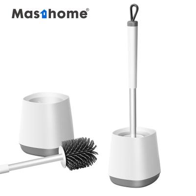 China Viable Prepare For Tpr Plastic Soft Bristle Christmas Amazon Bathroom Holder Silicon Hot Selling Toilet Cleaning Brush for sale