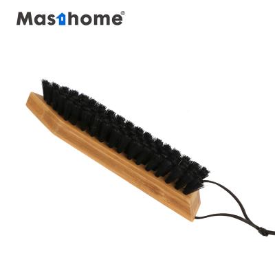 China Masthome Horse Hair Dancing Sweden Hog ​​Polish Machine OEM Shoe Clean Wooden Shoe Polish Brush for sale