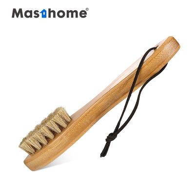 China Masthome Horse Hair Hog Cleaning Cleaner Shine Shoe Viable Clean Wood Polish Brush for sale