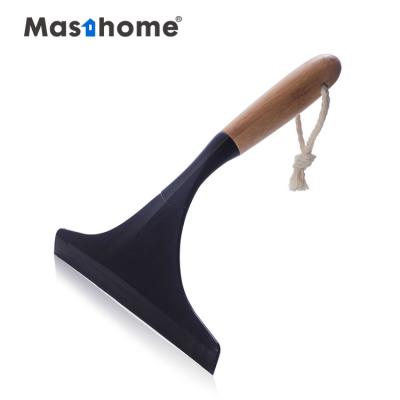 China Long Stocked Masthome Handle Window Cleaning Tool Window Squeegee Bamboo Wiper Remover for sale