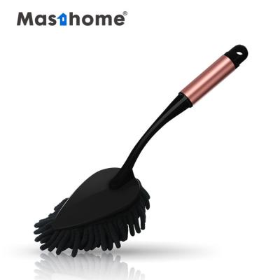 China Masthome Household Low Price Hot Selling Stainless Steel Rose Gold Microfiber Chenille Duster for sale