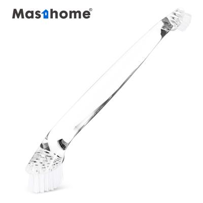 China Stocked Hot Selling Clear Plastic Masthome Long Handle Cleaning Dish Brush for sale