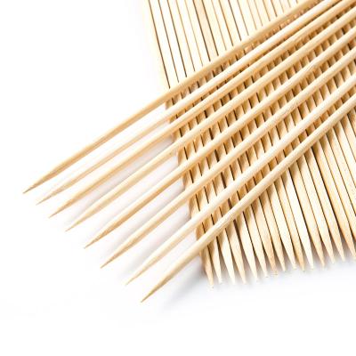 China Easily Cleaned BBQ Grills 35cm Long Marshmallow Stick / Bamboo Skewers for sale