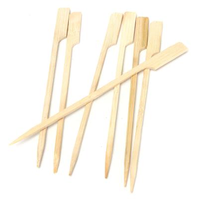 China Heat Resistance Bamboo Skewers Paddle Sticks Grill Kebab Barbecue Party Wooden Stick 15CM for sale