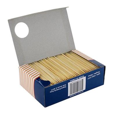 China 1000pcs 2.0*65mm Disposable Box Wrapped Bamboo Wooden Toothpicks for sale