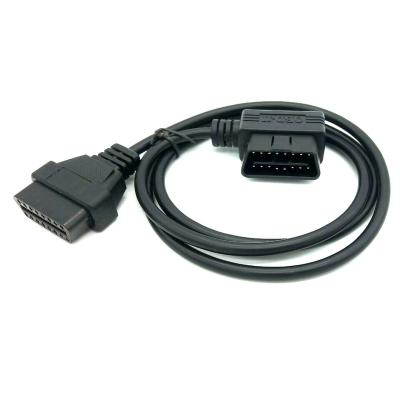 China Automobile Wire Harness 16 Pin OBD2 Male To Female Elm327 Odb2 Car Scanner Adapter Extensions Cables for sale